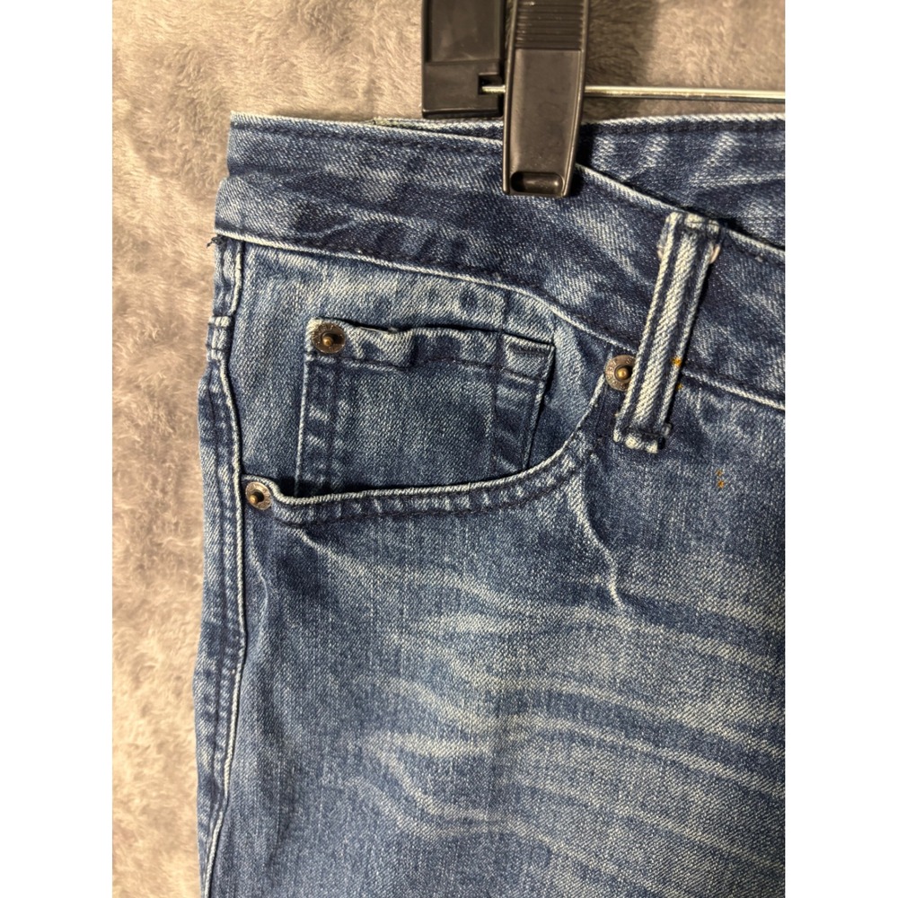 Steve & Barry's Women Blue Embellished Bootcut Jeans Size 16 Medium Wash Denim - Picture 2 of 12